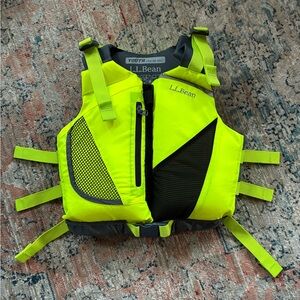 NEW! LL. Bean Youth Safety PFD in Neon Yellow and Black